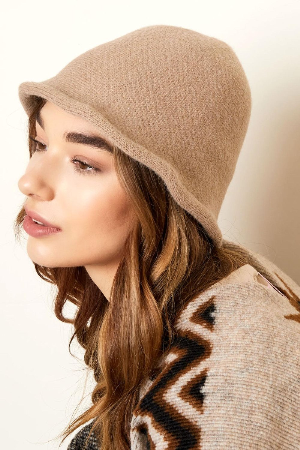 Bucket hat solid color Green Acrylic h5Picture3